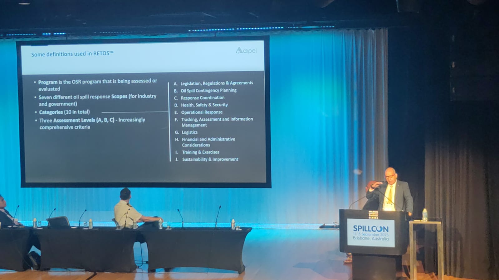 Presentation of RETOS™ at Spillcon 2023 in Australia and at Slom Conference In Brazil