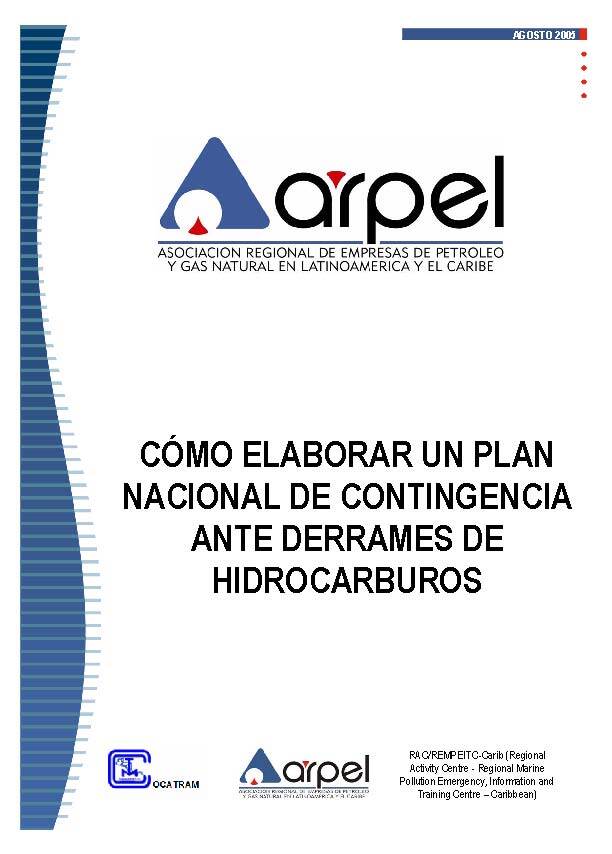 Cómo elaborar un Plan Nacional de Contingencia ante derrames de hidrocarburos