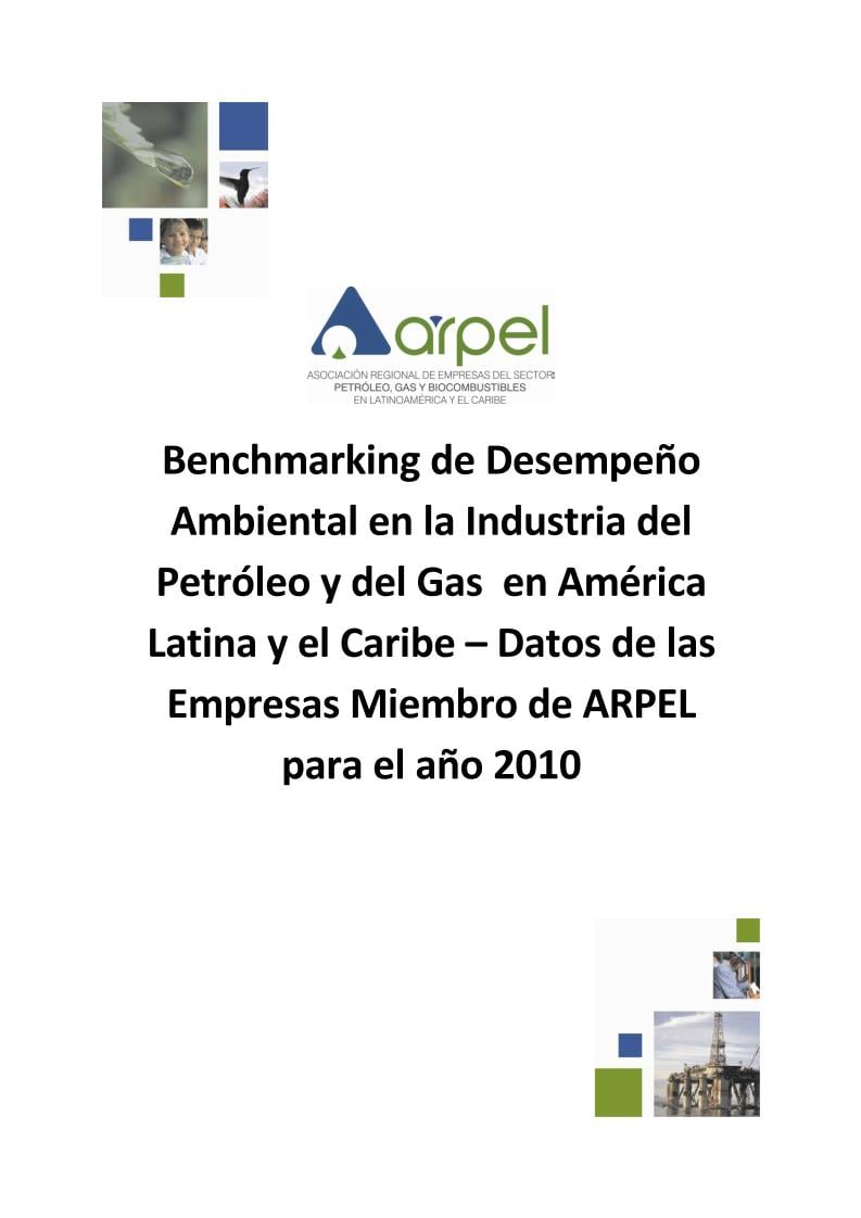 Informe ARPEL de benchmarking ambiental (datos de 2010)