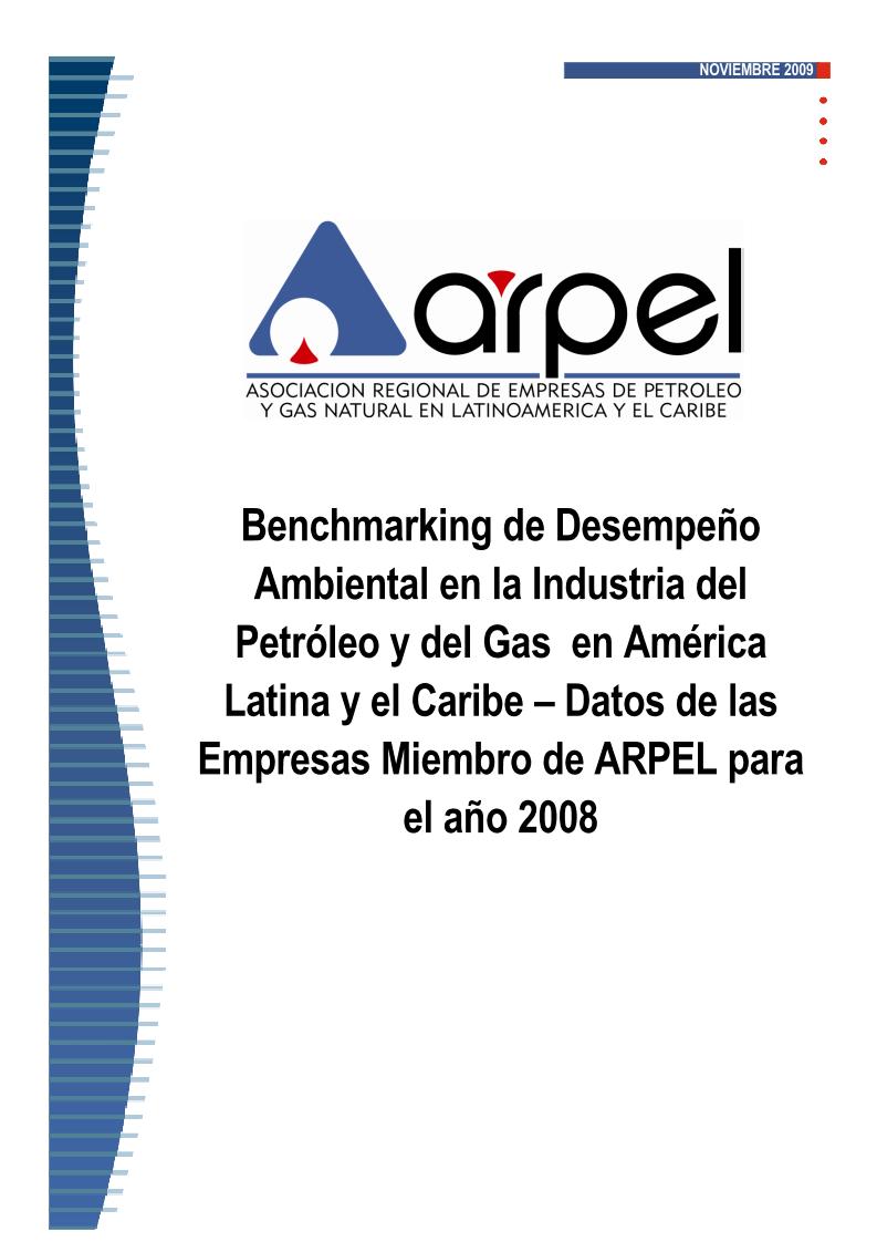 Informe ARPEL de benchmarking ambiental (datos de 2008)