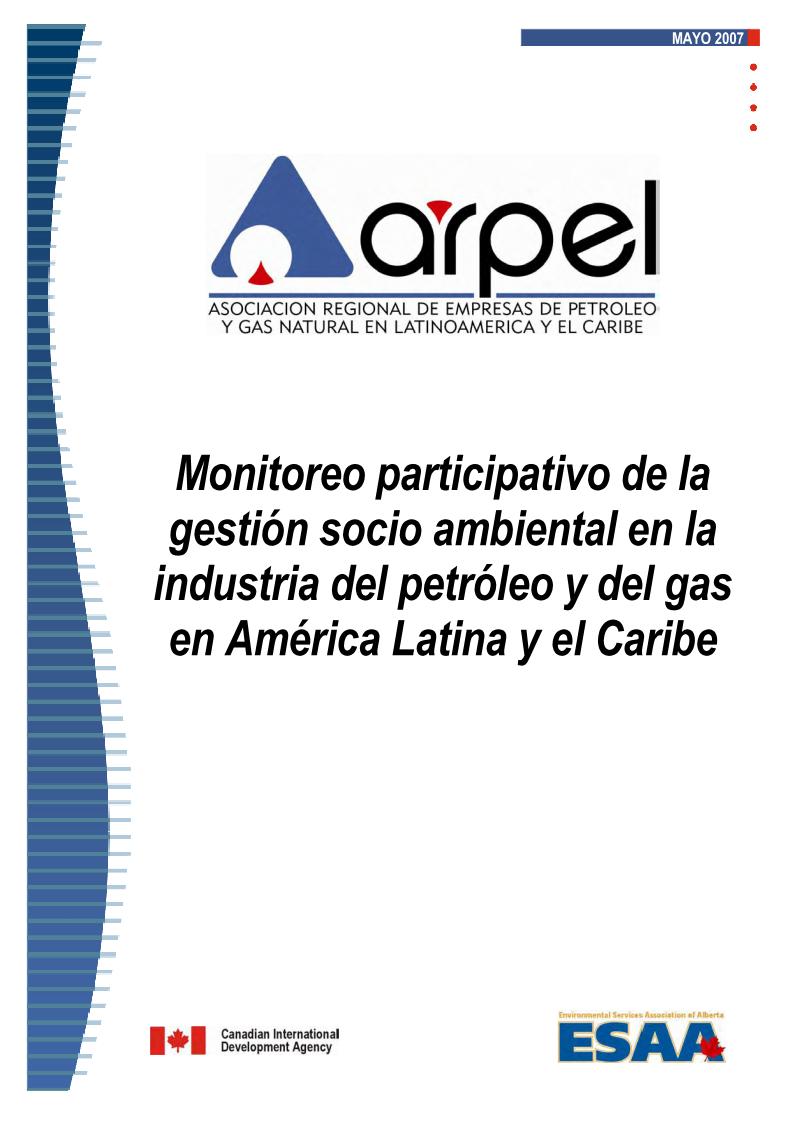 Monitoreo participativo de la gestión socio-ambiental en la industria de petróleo y gas en ALC