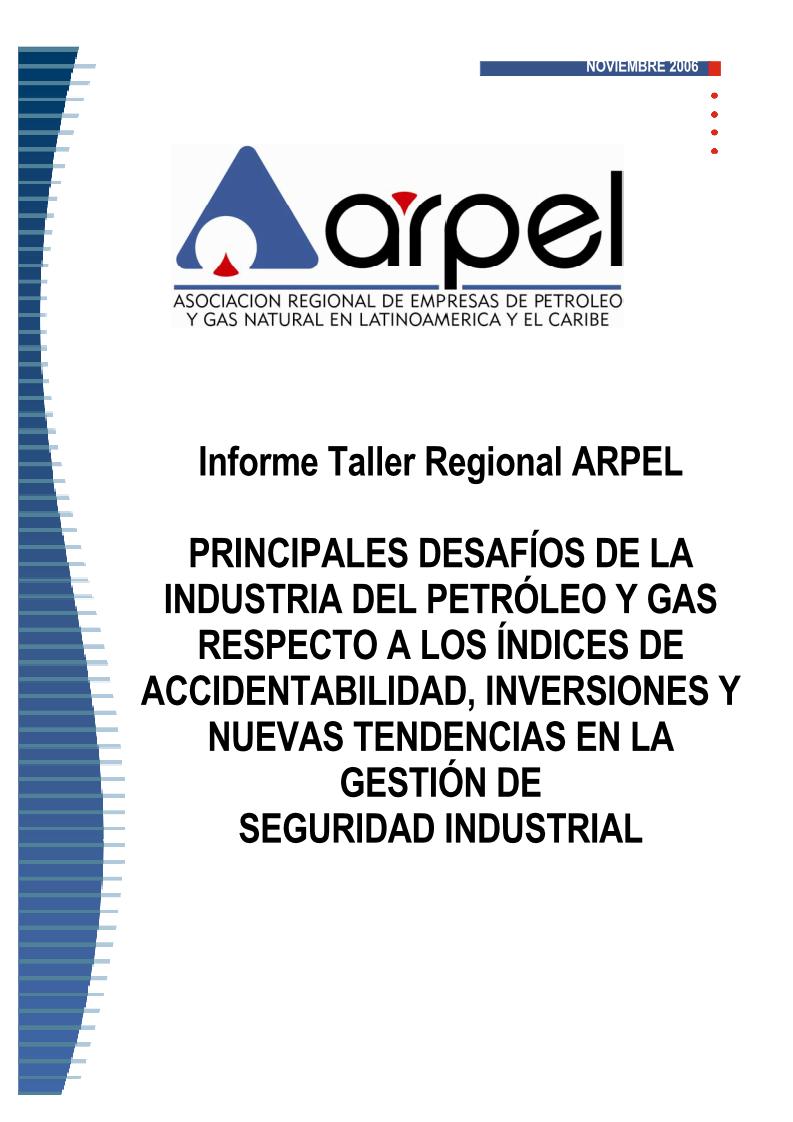 Workshop Main Challenges for the Oil and Gas Industry in relation to the Rates of Accident Probability, Investments and New Trends in Industrial Safety Management